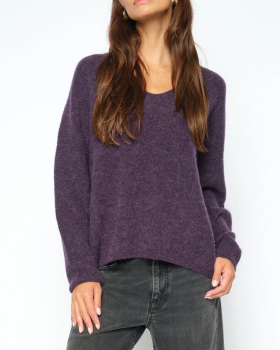 MMTHORA V-NECK  KNIT - MOS MOSH