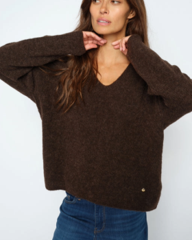MMTHORA V-NECK  KNIT - MOS MOSH
