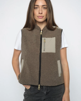 MMROWE ELI TEDDY VEST - MOS MOSH