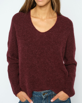 MMTHORA V-NECK  KNIT - MOS MOSH