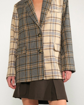 NUAVEY CHECK BLAZER - NÜMPH