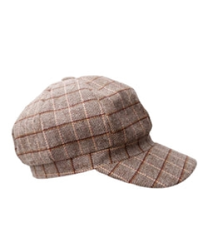 BCROSINA CHECKED CAP - BLACK COLOUR BCROSINA CHECKED CAP - BLACK COLOUR
