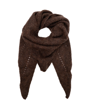 BCDELL KNITTED MINI SCARF - BLACK COLOUR