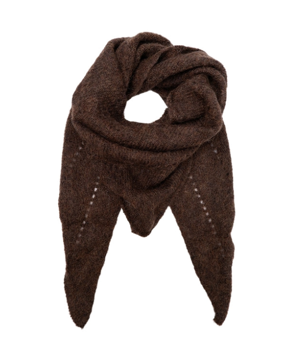 BLACK COLOUR - BCDELL KNITTED MINI SCARF - BLACK COLOUR