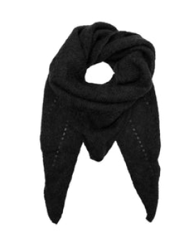 BCDELL KNITTED MINI SCARF - BLACK COLOUR