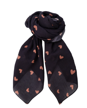 BCCLAUDINE MINI SCARF -  BLACK COLOUR
