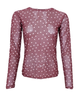 BCANNIE MESH BLOUSE - BLACK COLOUR