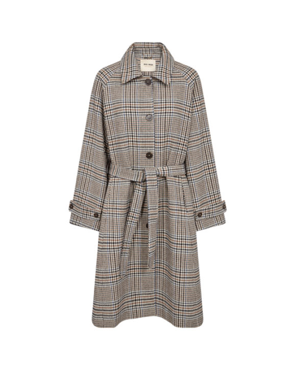 MOS MOSH - MMSELESTINE CHECK COAT - MOS MOSH MOS MOSH - MMSELESTINE CHECK COAT - MOS MOSH