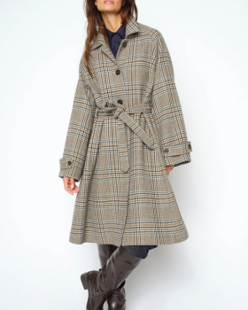 MMSELESTINE CHECK COAT - MOS MOSH MMSELESTINE CHECK COAT - MOS MOSH