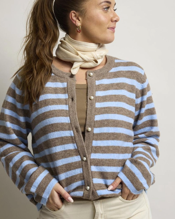 KOPENHAKEN - CARDIGAN CARLA STRIPE LS - KOPENHAKEN