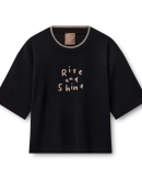 KOPENHAKEN - BLUSE LOUISE SS WORDING - KOPENHAKEN KOPENHAKEN - BLUSE LOUISE SS WORDING - KOPENHAKEN