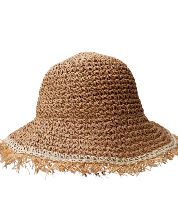 BLACK COLOUR - BCPILAR STRAW HAT - BLACK COLOUR BLACK COLOUR - BCPILAR STRAW HAT - BLACK COLOUR