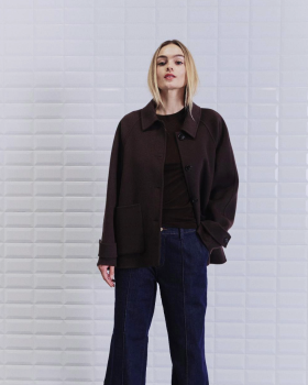 FRAKKE LUCIA MEL WOOL - WITHBLACK