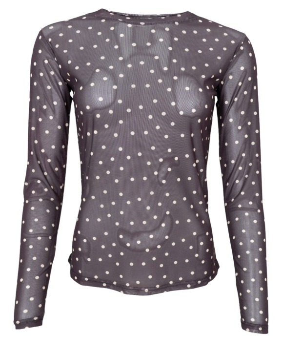 BLACK COLOUR - BCANNIE MESH BLOUSE - BLACK COLOUR BLACK COLOUR - BCANNIE MESH BLOUSE - BLACK COLOUR