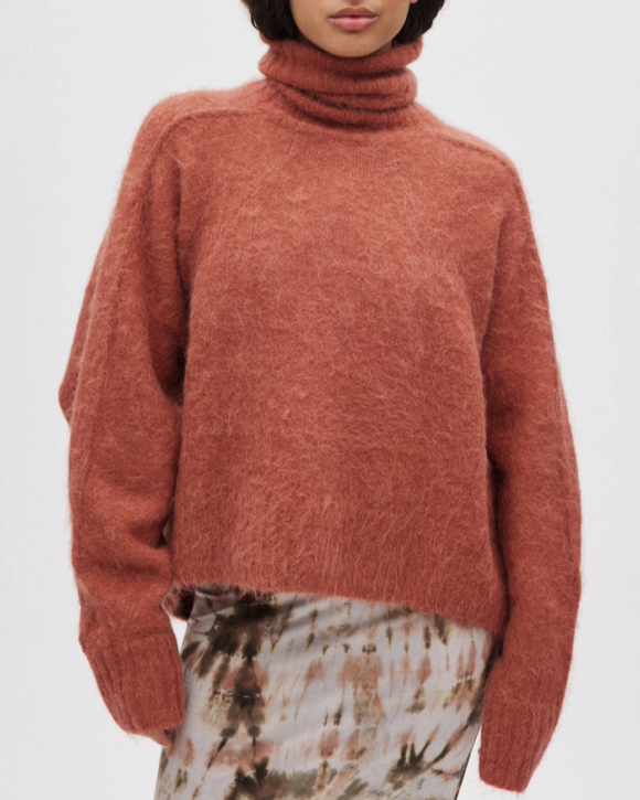 RABENS SALONER - MABEKA FLUFFY KNIT SWEATER - RABENS SALONER 