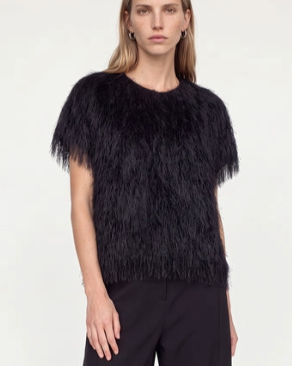 MOS MOSH - Bluse brim oss faux fur tee - Mos Mosh MOS MOSH - Bluse brim oss faux fur tee - Mos Mosh